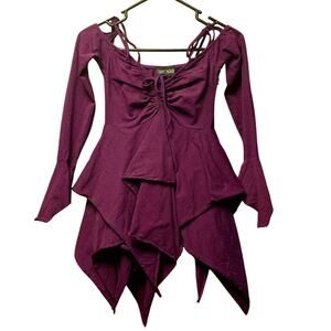 Current Mood F is for Fairy purple top size small fairy core